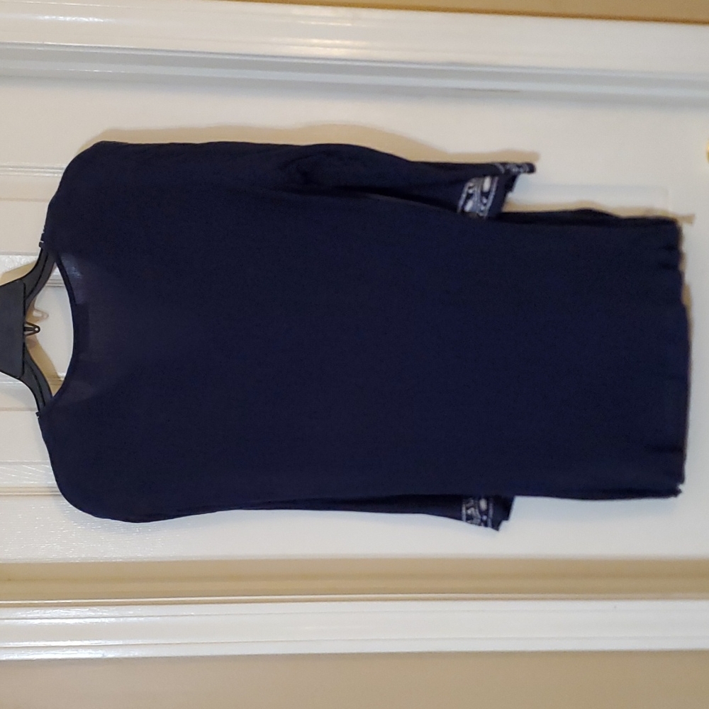 Navy Embroidered‎ Tunic - Picture 4 of 7